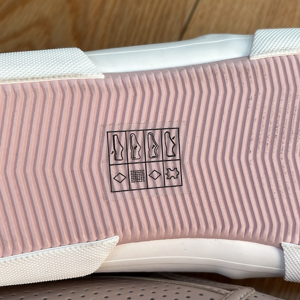 New Michael Kors Soft Pink 9.5 Boerum Double Gore Lasered Leather slip on shoes - Picture 8 of 10